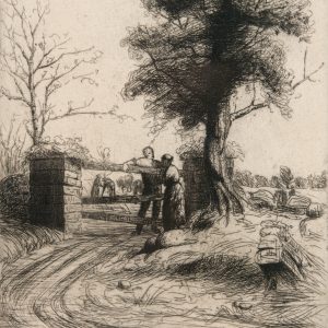 Gallery Christmas Card Pack: Marthe Domas - Conversation by the Gate, Beauparc, Irlande